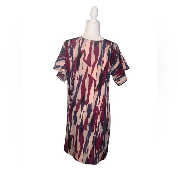 Madison Abstract Print Dress - Picture 3 of 3
